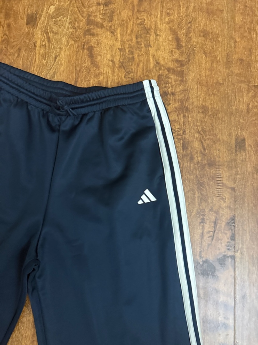 adidas Women’s Navy Joggers with White Side Stripes Size XL - Picture 6 of 16